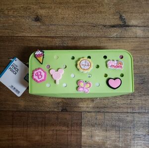 Pencil Pouch with Assorted Croc Charms